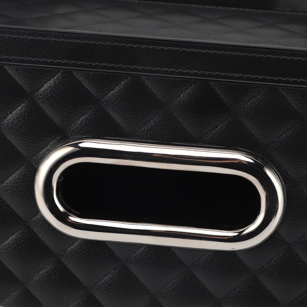 Car Back Seat Napkin Holder Car Back Seat Organizer Plastic Waterproof Stylish Hanging Installation with Cup Holder for Travel