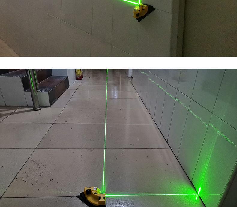 High-Precision Green Infrared 90° Angle Laser Level Tile Sticker