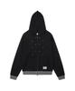 The Coldest Moment Tcm Snow Stripe Hooded Zip-Up (Black)