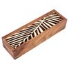 Scatola Portapenne in Legno Intagliato Retro Scatola Portaoggetti Portatile Carina per Studenti Cancelleria Multifunzionale Accessori da Scrivania Materiale Scolastico