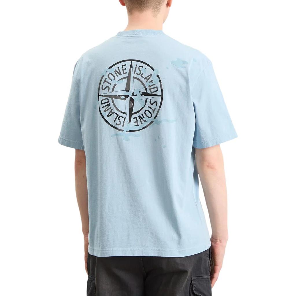 Stone Island Camouflage Compass Print Short Sleeve T-Shirt Men tops L1S152100001S0E14-V004A