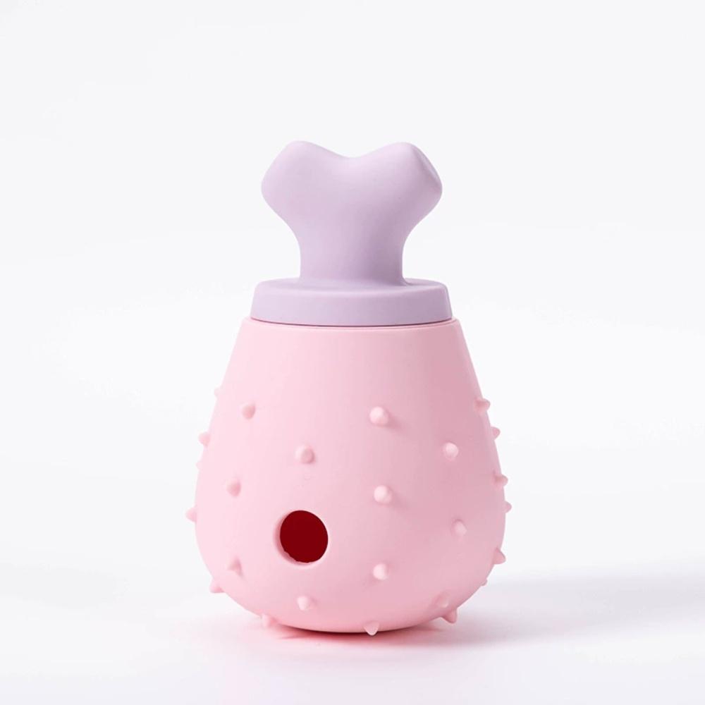 Silicone Chicken Leg Leakage Toy Anti Choking Slow Food Dispenser Teeth Grinding and Cleaning Puzzle Pet Dog and Cat Toys