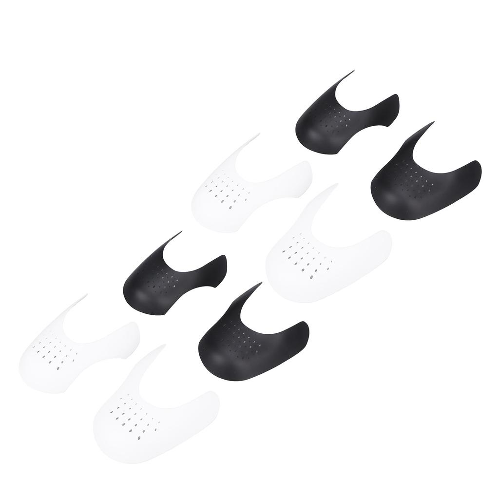 4 Pairs Shoe Inserts Guard Cuttable Reduce Crease Sneaker Shoes Protector Shaper White Black