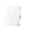 EU/UK No Neutral Wire Touch Wall Light Switch 1/2/3 Gang Single Live Wire Tempered Glass Panel for Home & Hotel /ODM Factory