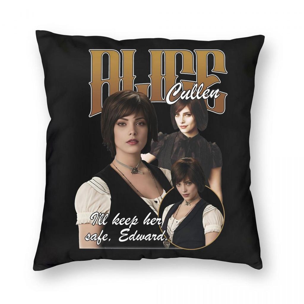Twilight Saga Comic Retro Pillowcase Printed Polyester Cushion Cover Decoration Throw Pillow Case Cover Home Zippered Xcm