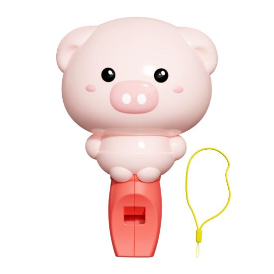 Kids Cartoon Animal Whistle Toy with Lanyard Toddlers Boys Girls Educational Rabbit Pig Bear Whistle Sound Maker Musical Instrument Toy