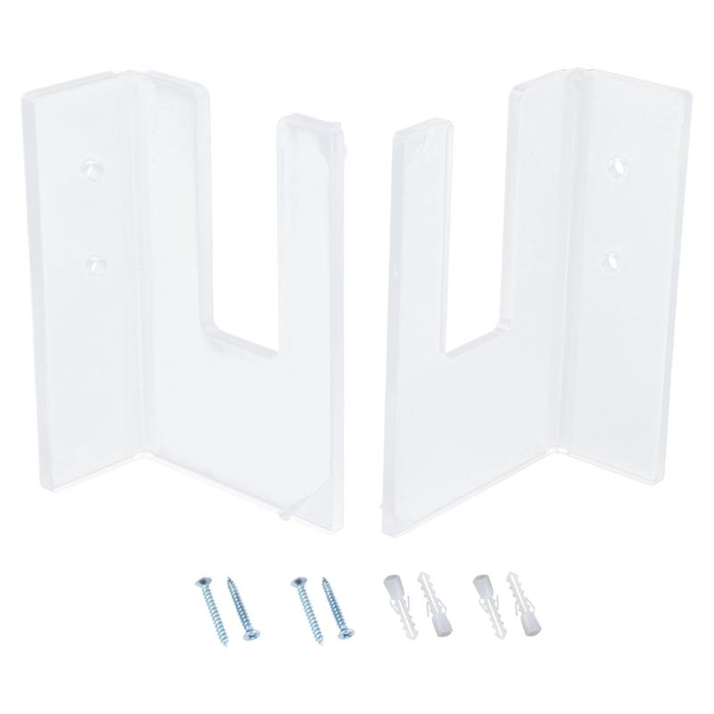 1 Pair Acrylic Skateboard Display Rack Wall Stand Fixed Mount Indoor Floating Skateboards Storage Bracket Decoration