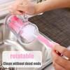 2PCS Cup Brush Cleaning Set Boutique Cardboard Set Bottle Brush Nipple Brush 360 Degree Stain Removal