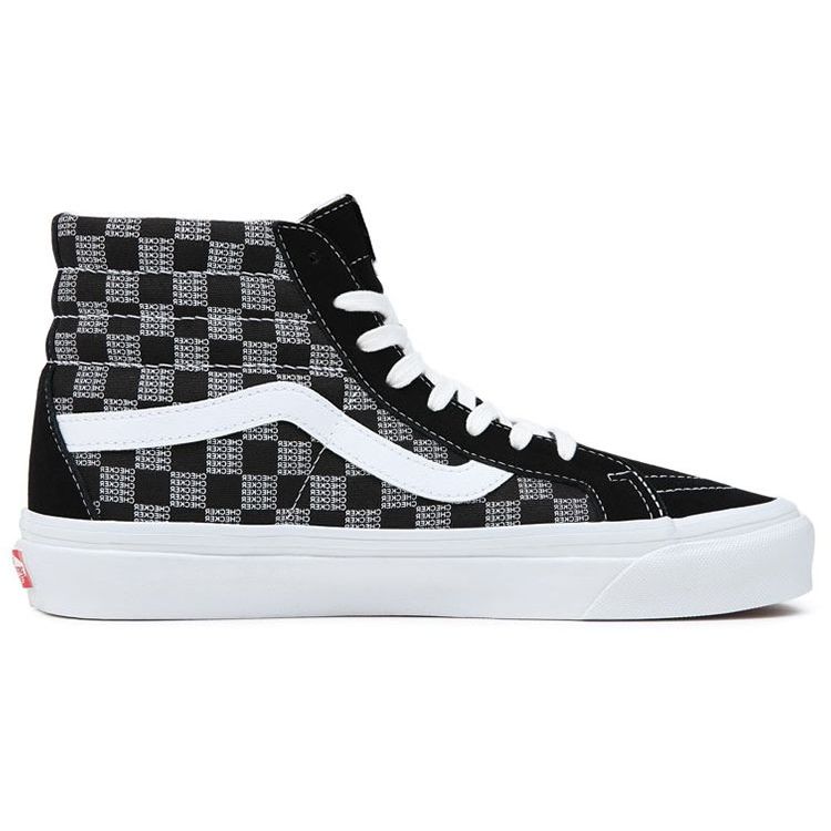 Vans Sk8-Hi 38 Dx Fashion Casual Skate Shoes High Top Unisex Sneakers Black Gray White VN0A5KRIBLK