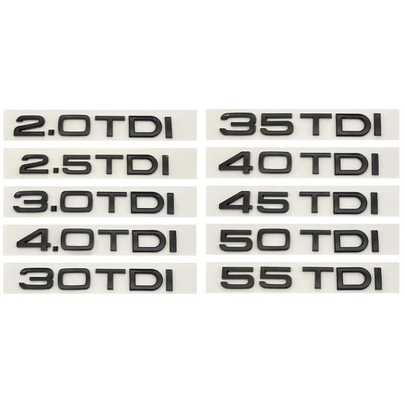 2026 Hot 3D ABS Car Rear Trunk Logo Sticker 2.0 3.0 4.0 30 35 40 45 50 55 60 TFSI TDI V6T 2.0T For Audi A1 A3 A4 A5 A6 A7 A8 Q2 Q3 Q5 Q7