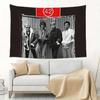 1pc Level 42 Band Black & White Tapestry, Retro Music Wall Hanging, Cool Room Stuff, Large Size, Polyester 2D Print, Bedroom Stu