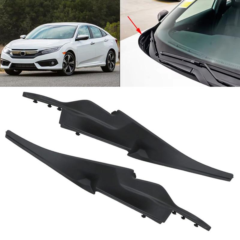2 Pezzi Copertura Paraspruzzi Laterali Anteriori per Parabrezza Auto Accessori Auto Rivestimento per Honda Civic 2016 2017 2018 2018-2021 Deflettore Acqua Piastra Copertura