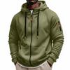 Men's Zip-Up Hoodie Sweatshirt with Multiple Pockets for Running Fitness Casual Wear