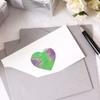 500pcs/roll Cute Cartoon Laser Hologram Sticker Aesthetic Heart-shaped Circular Scrapbook Notebook Computer Phone Car Fun Sticker