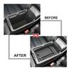 Für Honda CRV 2024 2025 2 Stück Mittelkonsolen-Organizer Armlehnen-Aufbewahrung Versteckte Box Mittelkonsolen-Schale Auto ABS Zubehör