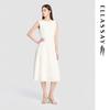 ELLASSAY Women's Rose Embroidery Sleeveless Midi Dress