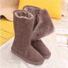 Women Classic Ladies Girls Winter Snow Boots Warm Genuine Leather Fur Australia Plus Velvet Knee High Winter