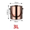 wine beer Cocktail cooler bucket black Gold Ice Bucket Beer Stainless Steel Wine Ice pail Cooler Box Bucket barrel KTV Bar tool