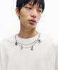 INTEMPOMOOD Necklace Print Short Sleeve_White