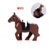 Medieval series of war horses, Lord of the Rings mounted Wolf series, children's educational assembling building block toys.