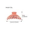 Summer Frosted Solid Color Grab Clip, Large Hair Grab, Fashionable Shower Clip