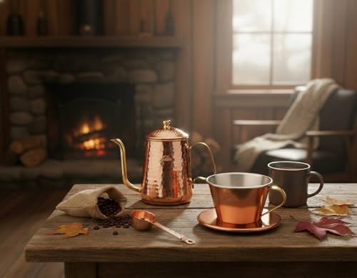 Kalita Coffee Pot Copper 600ml Narrow Spout Nozzle Direct Fire Made Japan Cu Kettle 600 Drip Teapot Cafe Camp Outdoor #52260