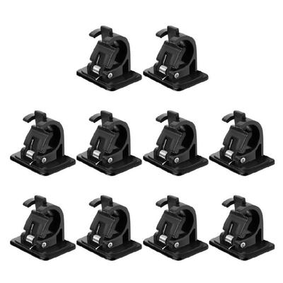 10pcs Fishing Rod Rack Wall Mounted Fishing Poles Holder Clamp Easy Install