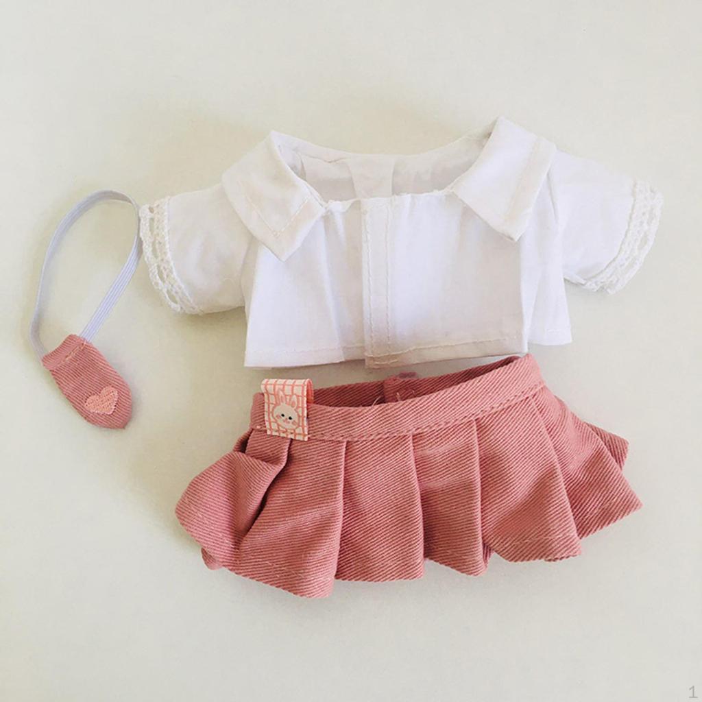20cm Plush Doll Clothes ,Cute Figures Dress Set, Stylish DIY Accessories, Soft