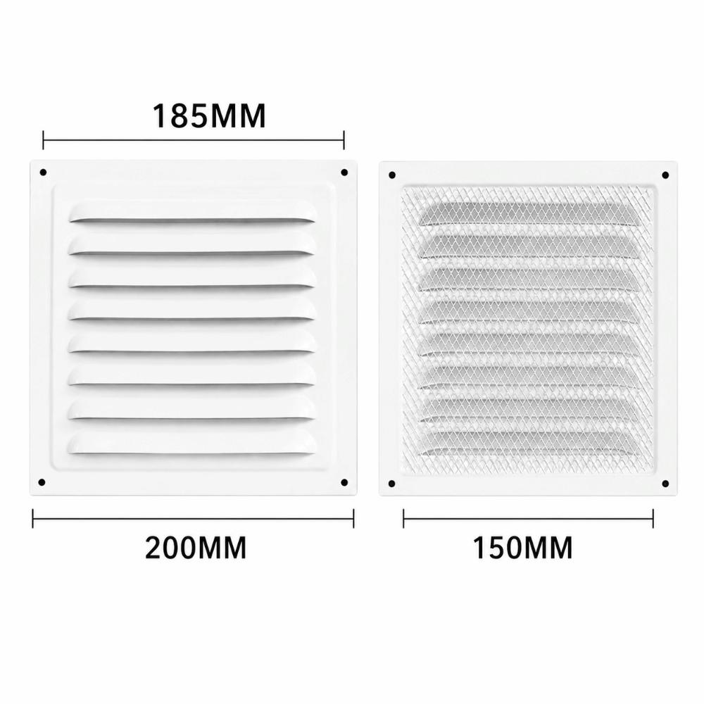 Aluminum Alloy Air Vent Grille Heating Cooling Vents Plate Exhaust Outlet Ventilation Cover 100/150/200/250/300/400mm