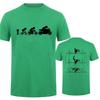 Summer Men's T-shirt Short Sleeve Men Tshirt Evolution Motorbiker Motorcycles Print Oversize T Shirt Male Tshirt Men Tee Clothes