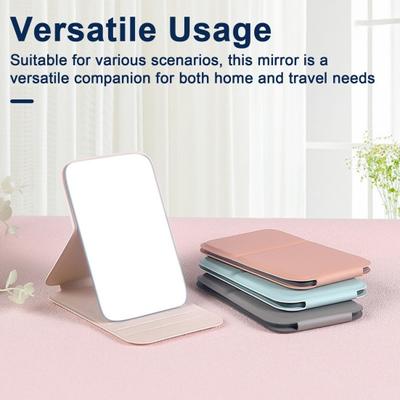 Portable Folding Makeup Mirror High-definition Double Anti-Slip Vanity Mirror Waterproof Collapsible Beauty Mirror for Women Home Travel