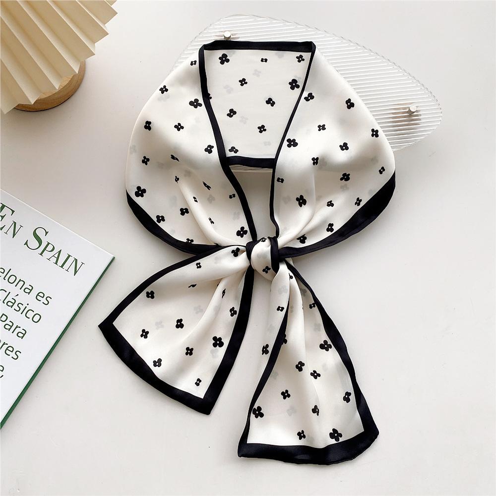 

Нові шарфи Шовкові шарфи Жіночі весняно-осінні сезони Довгі декоративні професійні шарфи Літні тонкі стилі в поєднанні з сорочками Стильні 13*110cm