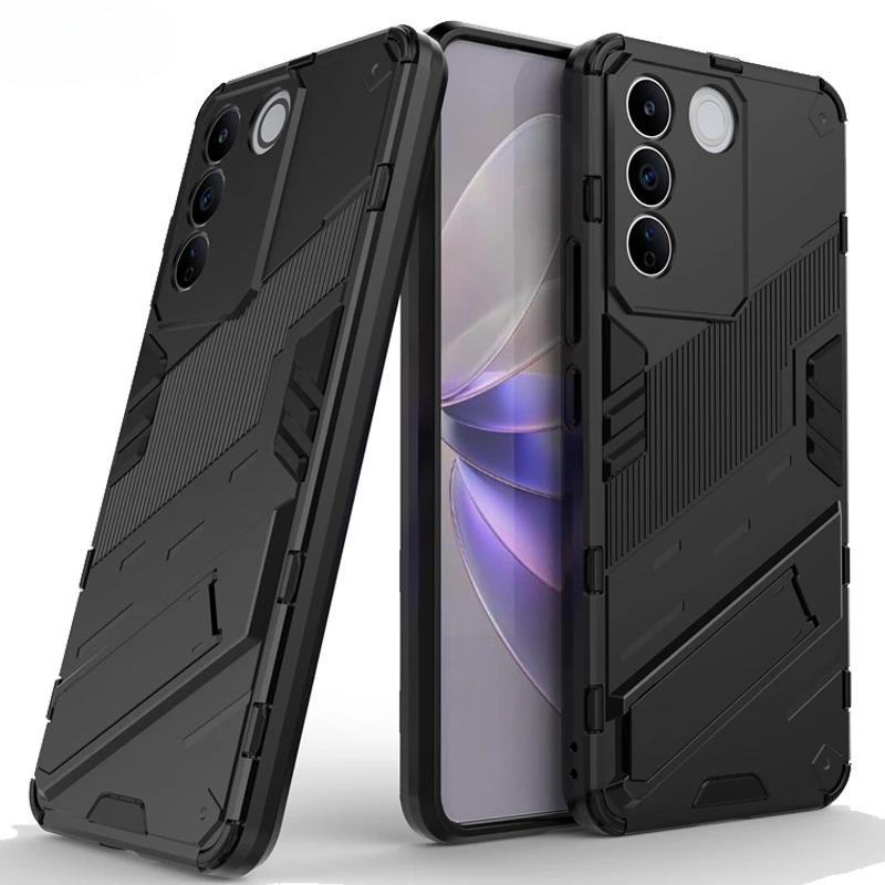 Phone Holder Case For Vivo T2 Case Bumper Anti-knock Armor Full Back Cover For Vivo T2 4G Case For Vivo T2 4G Russian Version