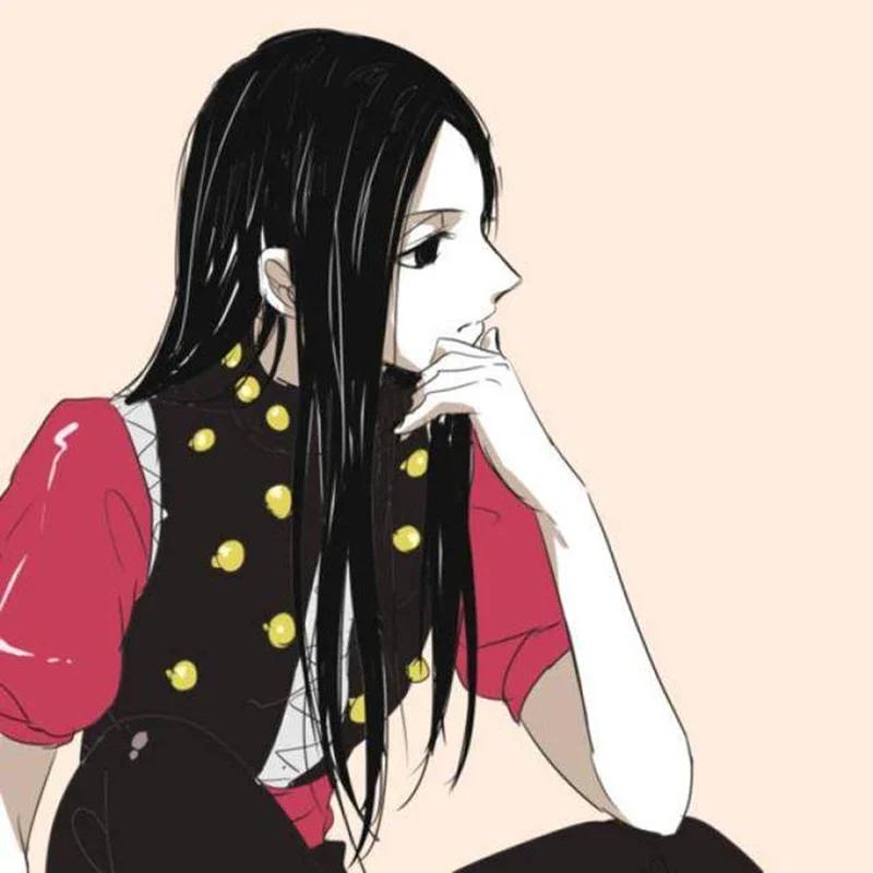 Anime Long Illumi Zoldyck Irumi Middle Parting Wig Heat Resistant Synthetic Hair Wigs