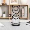 Strukturierte Blumentöpfe Katzen-Topfhalter, Multifunktionale Schreibtischvase Stiftehalter für kleine Pflanzen, Minimalistischer Ständer mit Töpfen, Heimdeko Geschenk