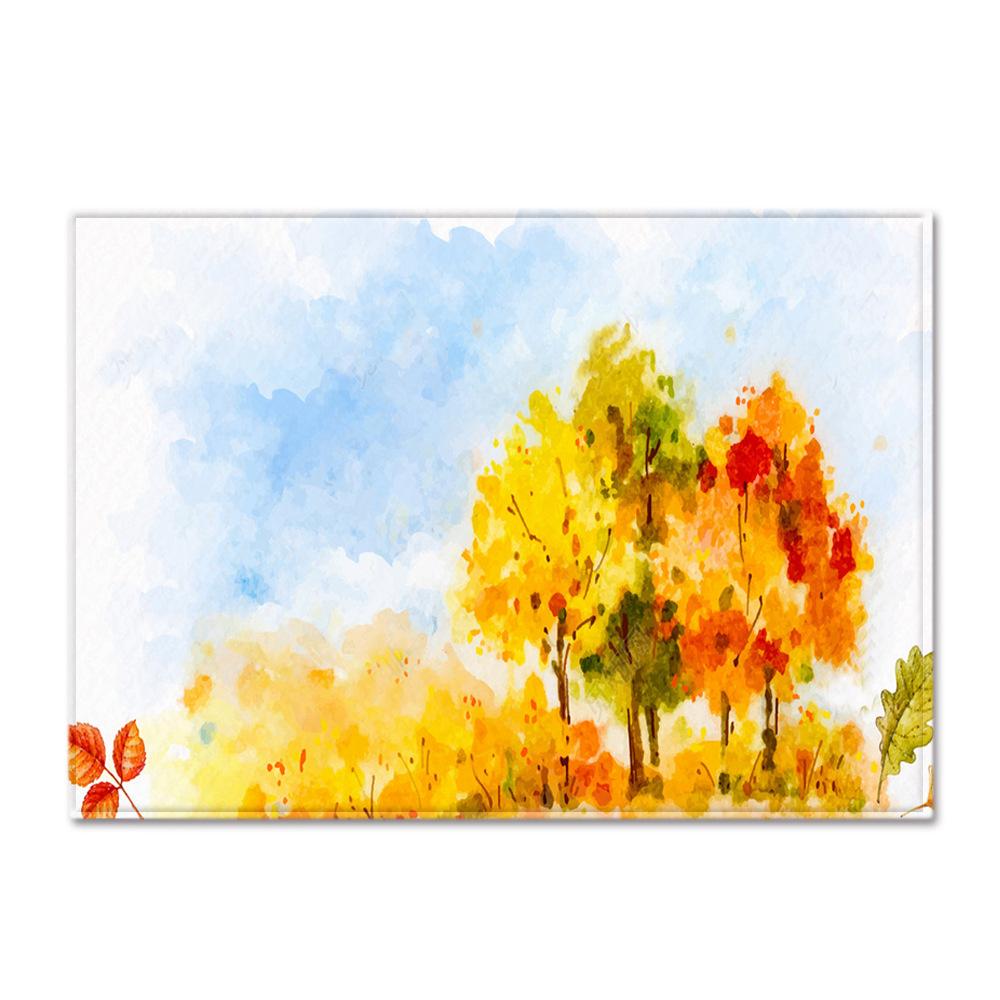 Textured Large Carpet Feather Wind Bedroom Floor Mat