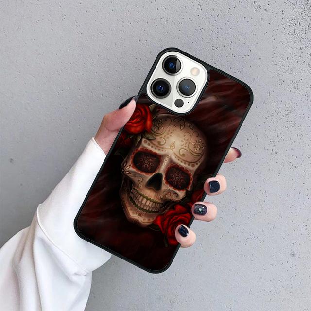 

Skull with dimand eyes Phone Case Cover For iPhone 17 Air 15 16 14 13 12 Pro Max 11 Pro Max Plus Coque Shell iPhone 15plus