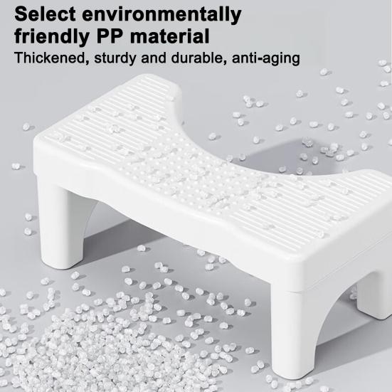Stołek Toaletowy Pomoc do Kucania Zaparcia Hemoroidy Ulga Antypoślizgowy Stołek Schodkowy Łazienkowy Akcesorium Łazienkowe
