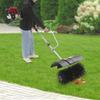 Backpack Gasoline Power Broom, 52cc 2-Stroke Engine,153cm Handle Length for Lawn Turf Cleaning,Artificial Grass Sweeper,180x40cm