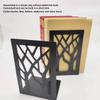 4Pcs Bookends Metal Desk Book Ends Simple Decorative Stopper Easy Storage Bracket