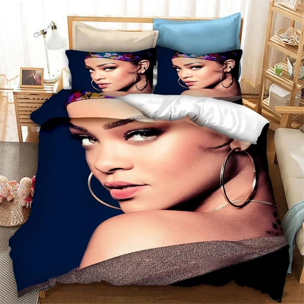 Singer NH Star Printed Bedding Set Boys Girls Twin Queen King Size Duvet Cover Pillowcase Bed Boys Adult Bedroom Home Textiles