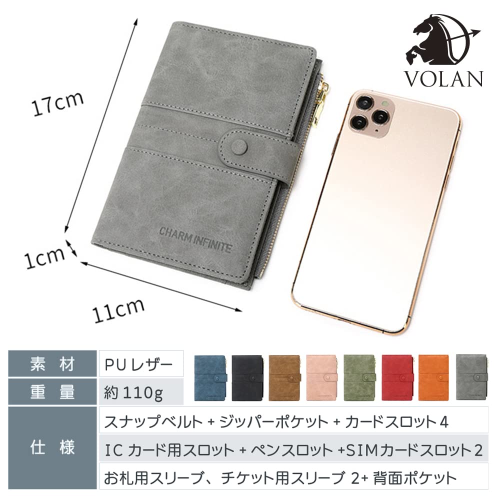 VOLAN Passport Case with RFID Blocking and Skimming Card for Men and Women Protection, Storage, (Blue)