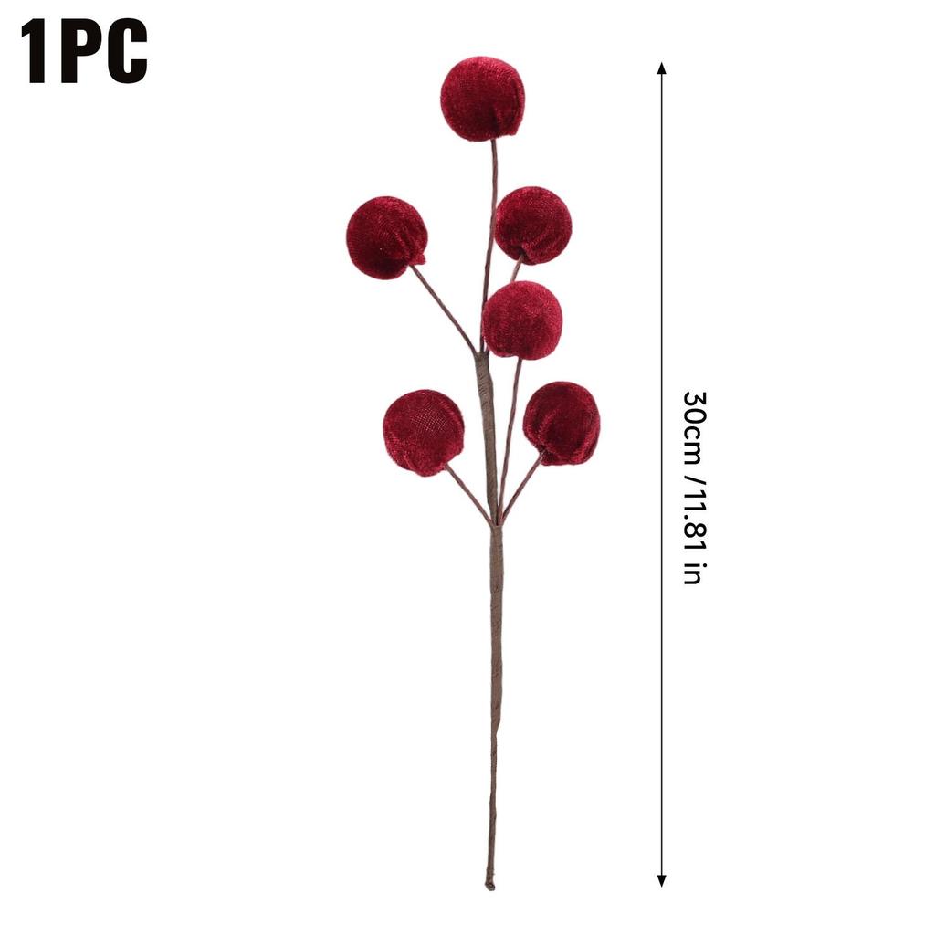 Weihnachtsbaum Schaumstoffkugel Ornamente Samt Schaumstoffkugel Weihnachtsbaum Zweige Strauß Hängende Dekoration Haus Neujahrsparty Dekoration