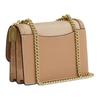 Coach Klare 18 Gold Horse And Carriage Logo Chain Coated Canvas Shoulder Bag Small Women shoulder bag Beige CAK08-IMLG6