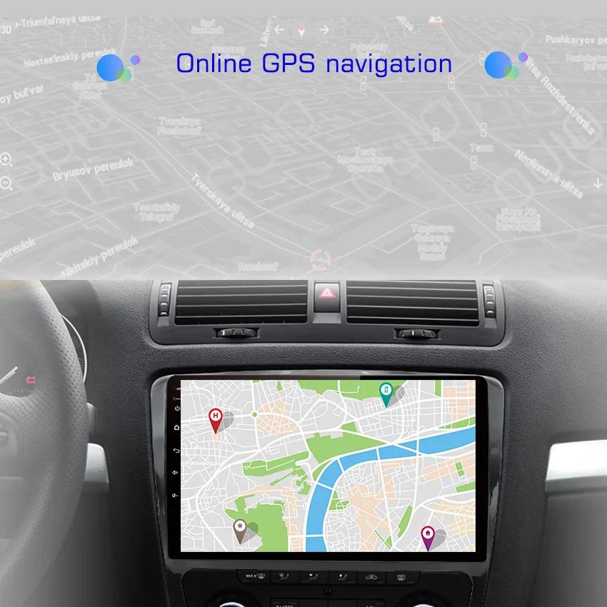 8GB+128GB Carplay Radio For Skoda Octavia 2 A5 2008-2013 Car Stereo Multimedia Player Android Auto GPS Navigation 2DIN NO DVD