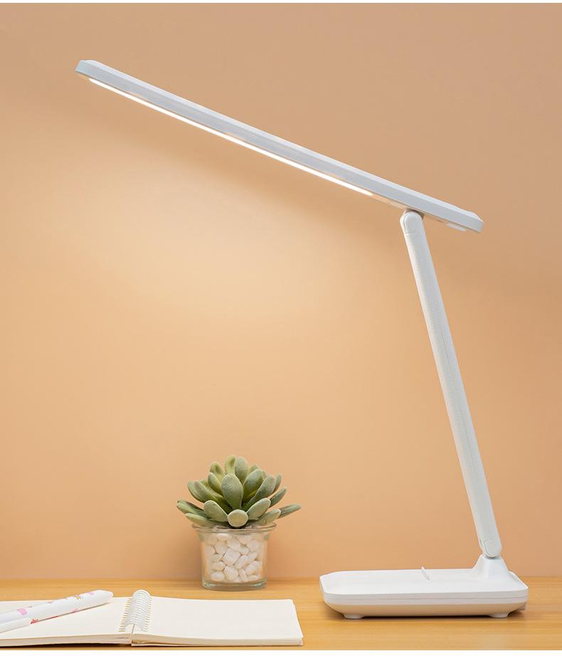 USB LED Folding Desk Lamp - Eye Protection Reading Light for Students, Bedside, Dormitory, and Bedroom Atmosphere Night Light.