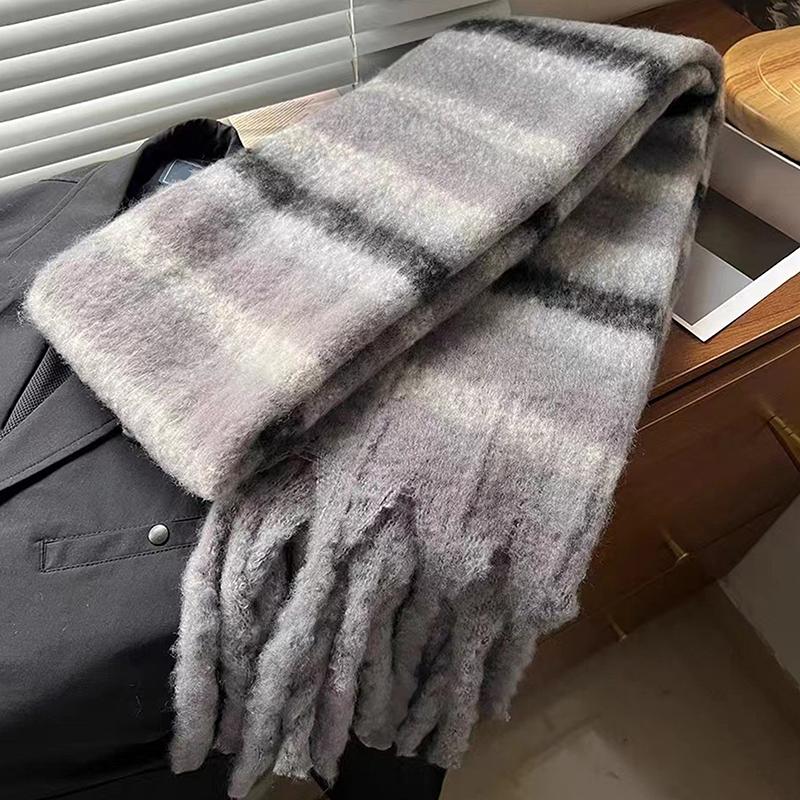 

1 шт. Пашмина Женская Женская Шарф Шарф Шаль Унисекс Женский Шарф Осень Зима Винтажный Стиль Преппи Клетчатый Платок