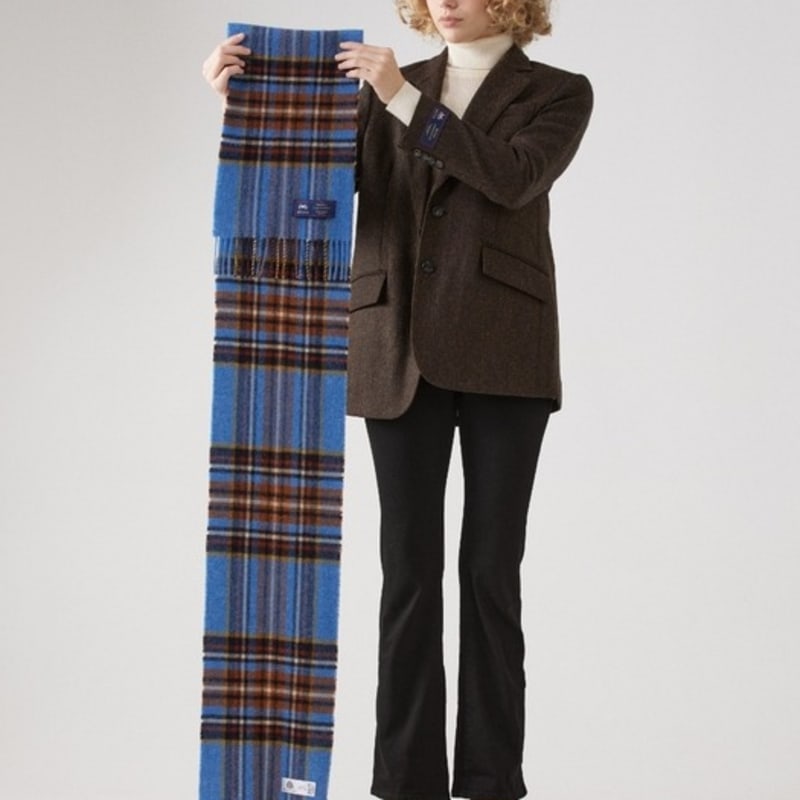 Écharpe en Laine Mérinos ABRAHAM MOON 25cm - Oatley Sky