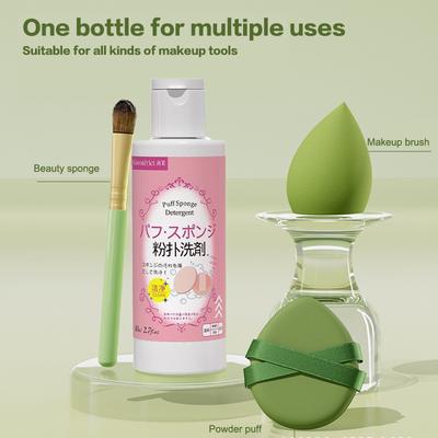 Make-up-Pinsel-Reiniger-Lösung Make-up-Pinsel-Shampoo Puff Reinigungslösung Entferner Schnell Flüssiger Make-up-Pinsel-Reiniger 50/80Ml