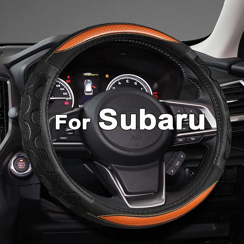 GIANT PANDA Ized Auto Steering Wheel Cover For Subaru Forester, Car Steering Wheel Cover For Subaru Outback And Crosstrek - Solid Black